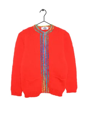 1970s Soft Zip-Up Cardigan