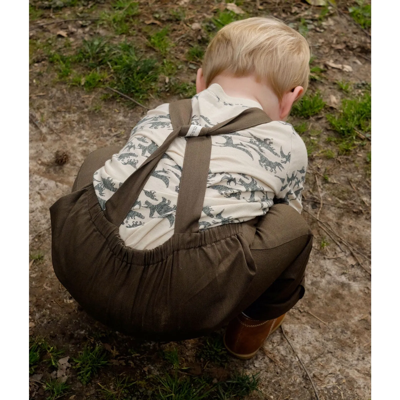 2T Organic River Rock Twill Overalls SAMPLE