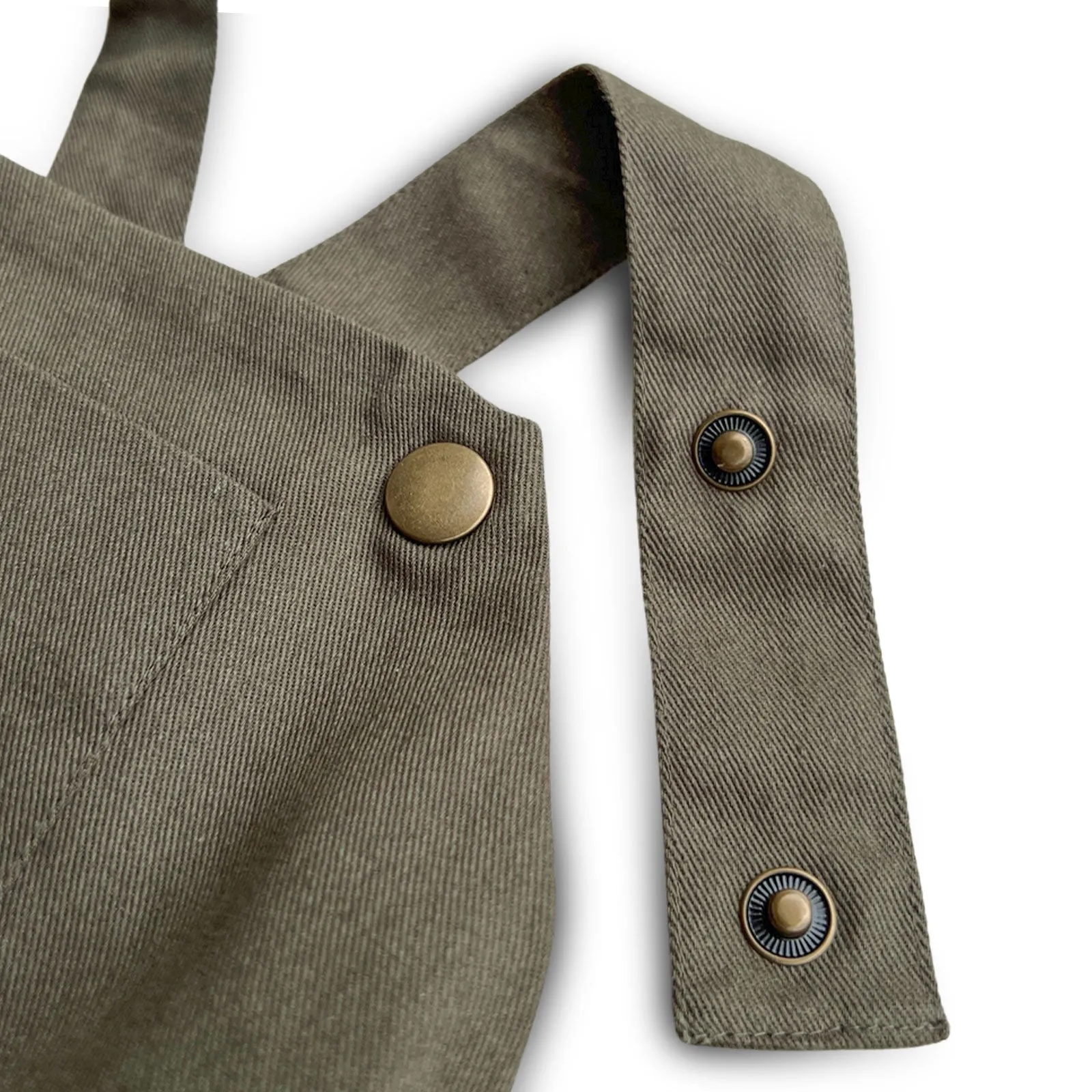 2T Organic River Rock Twill Overalls SAMPLE