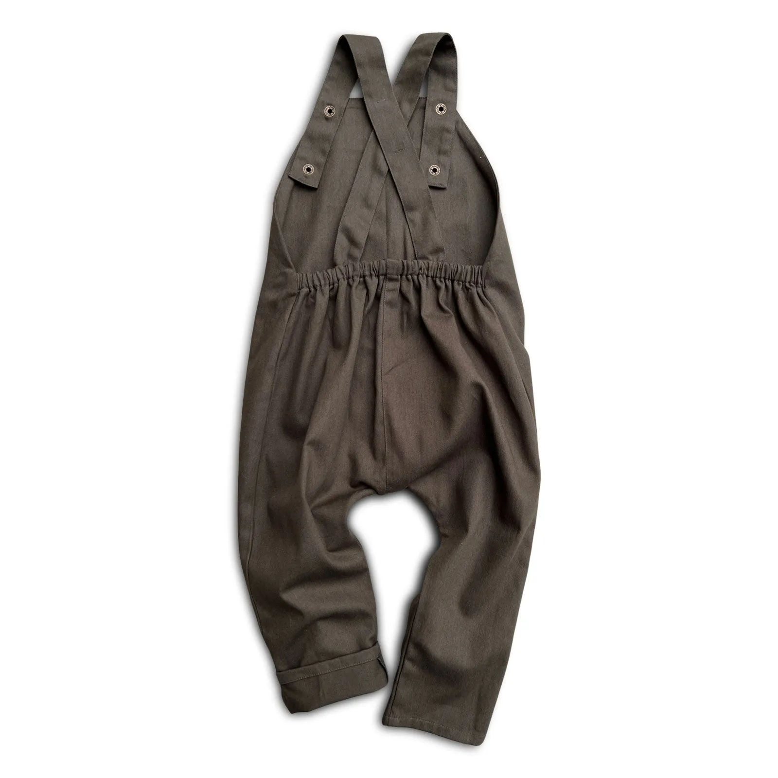 2T Organic River Rock Twill Overalls SAMPLE