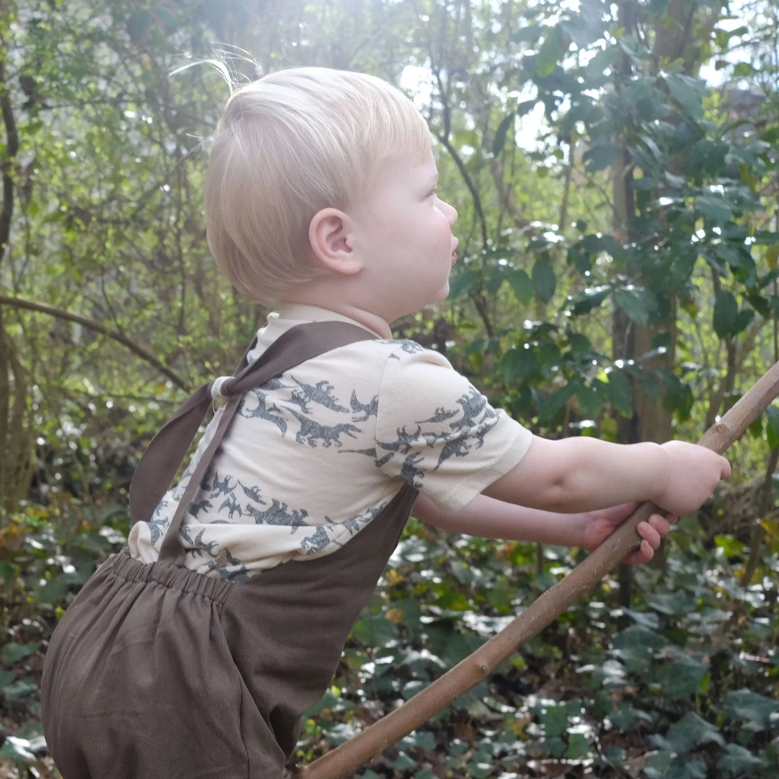 2T Organic River Rock Twill Overalls SAMPLE