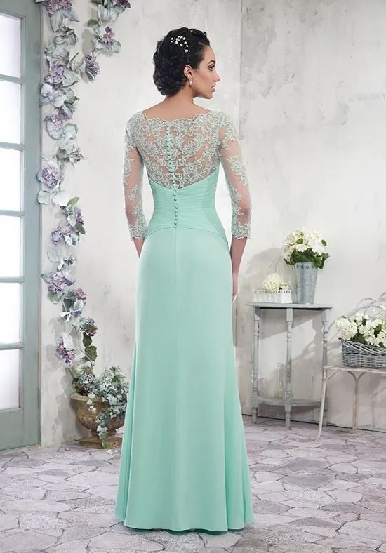 A Line Lace Sleeved Mother’s of Bride/Groom Style 108003