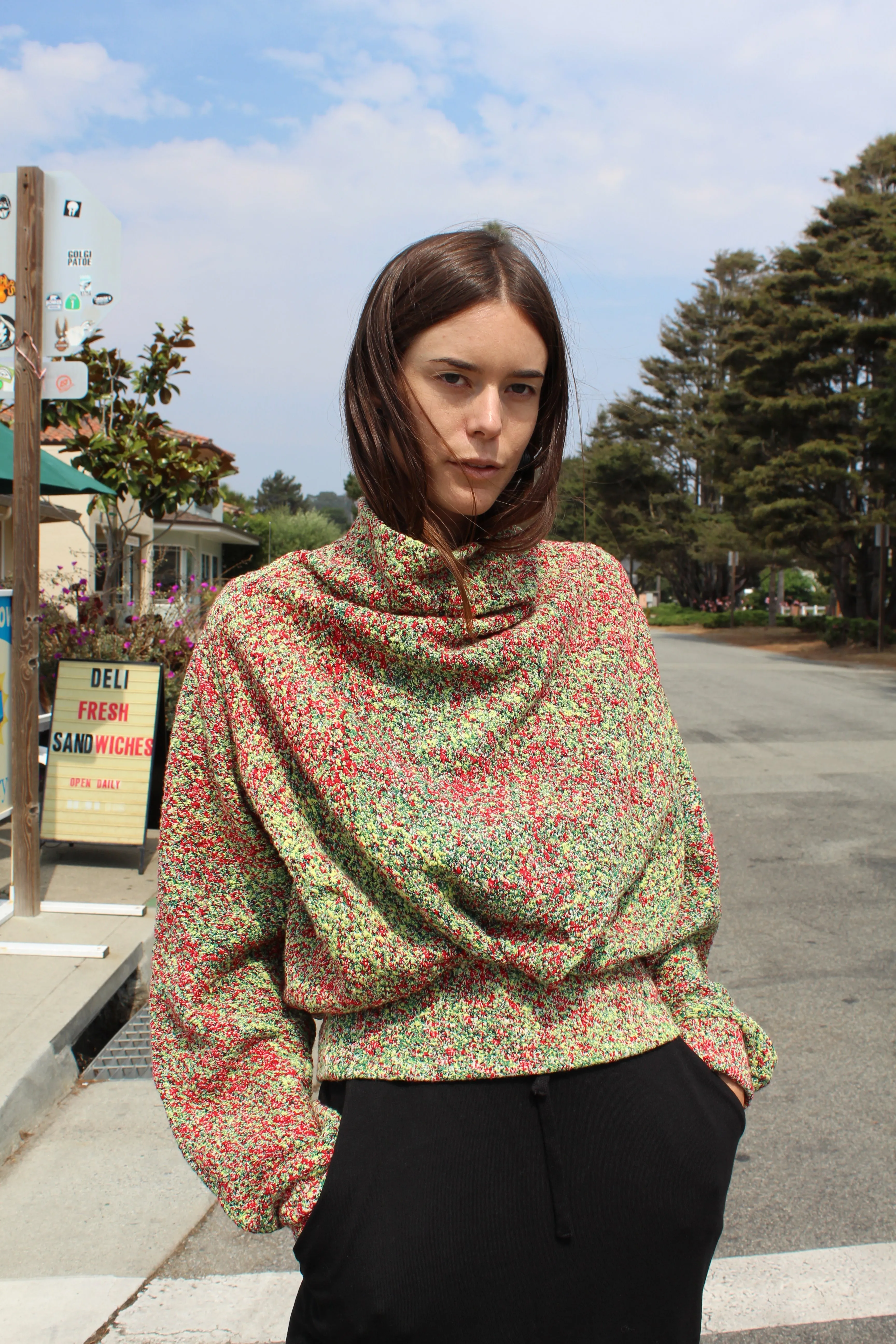 Anntian Knit Mini Sweater Bright Noise