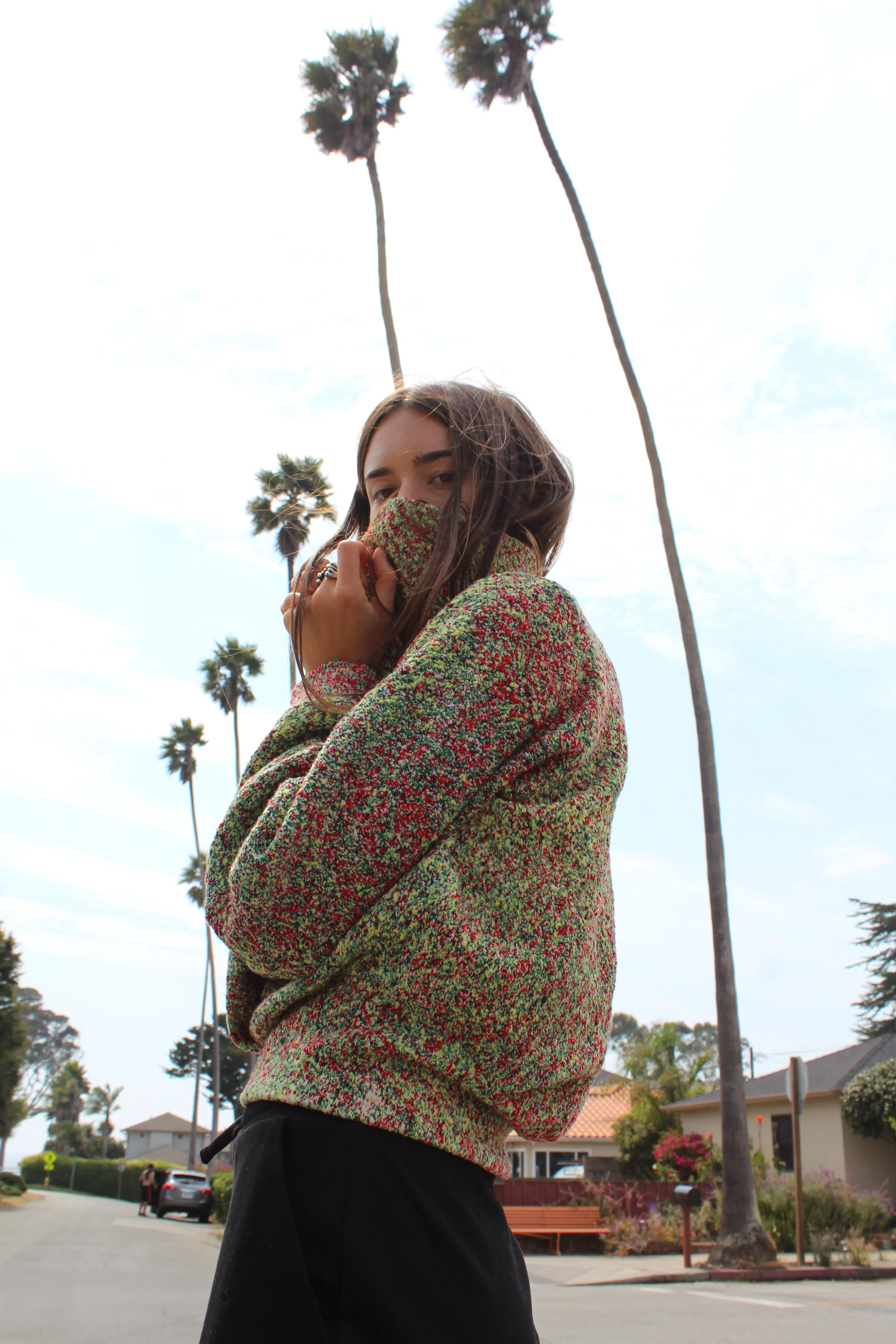Anntian Knit Mini Sweater Bright Noise
