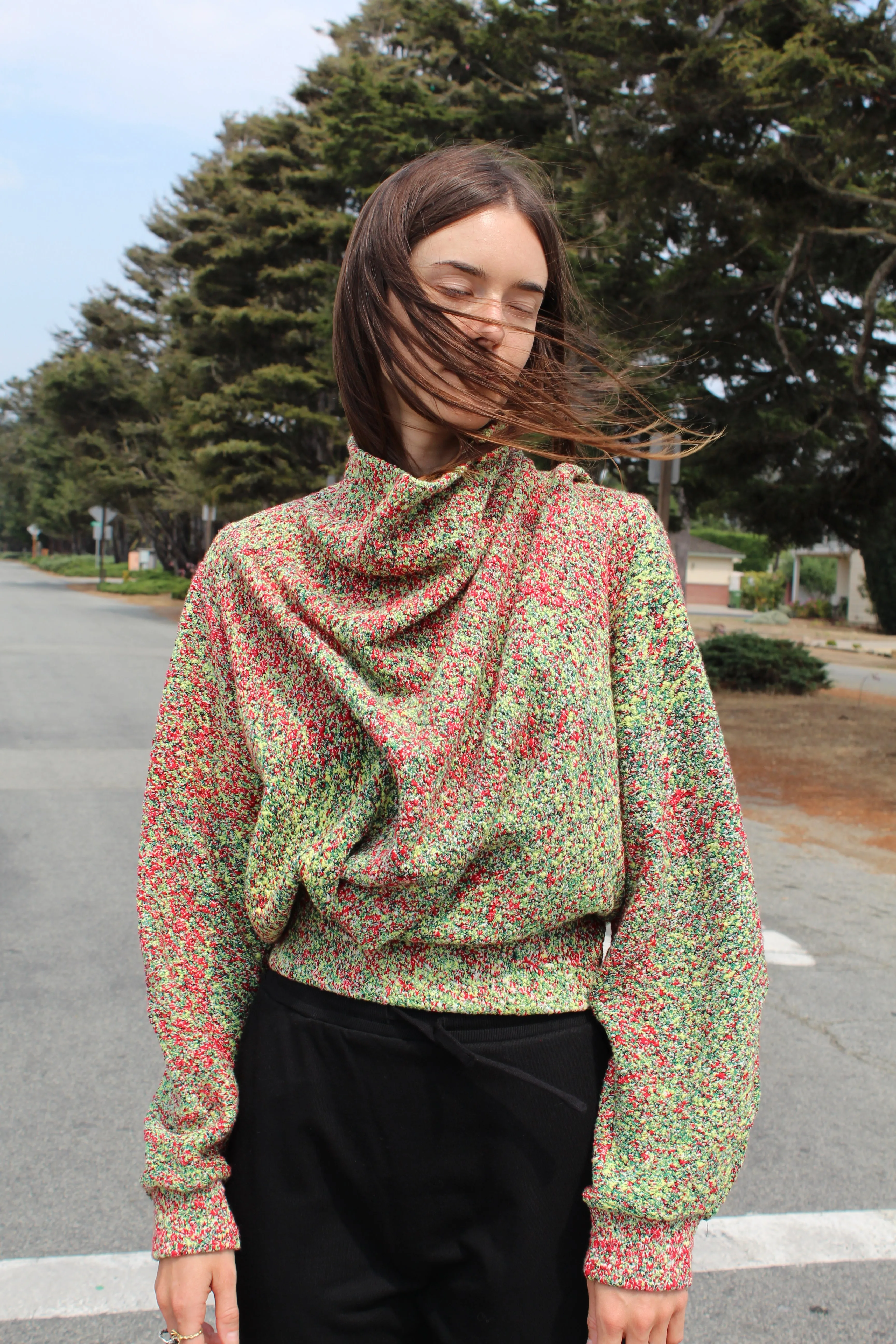 Anntian Knit Mini Sweater Bright Noise