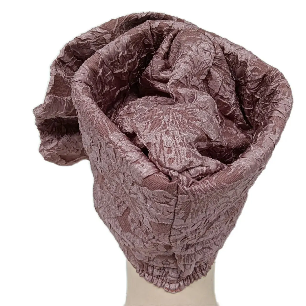 Big Flowers Pleated Top Hats Headtie