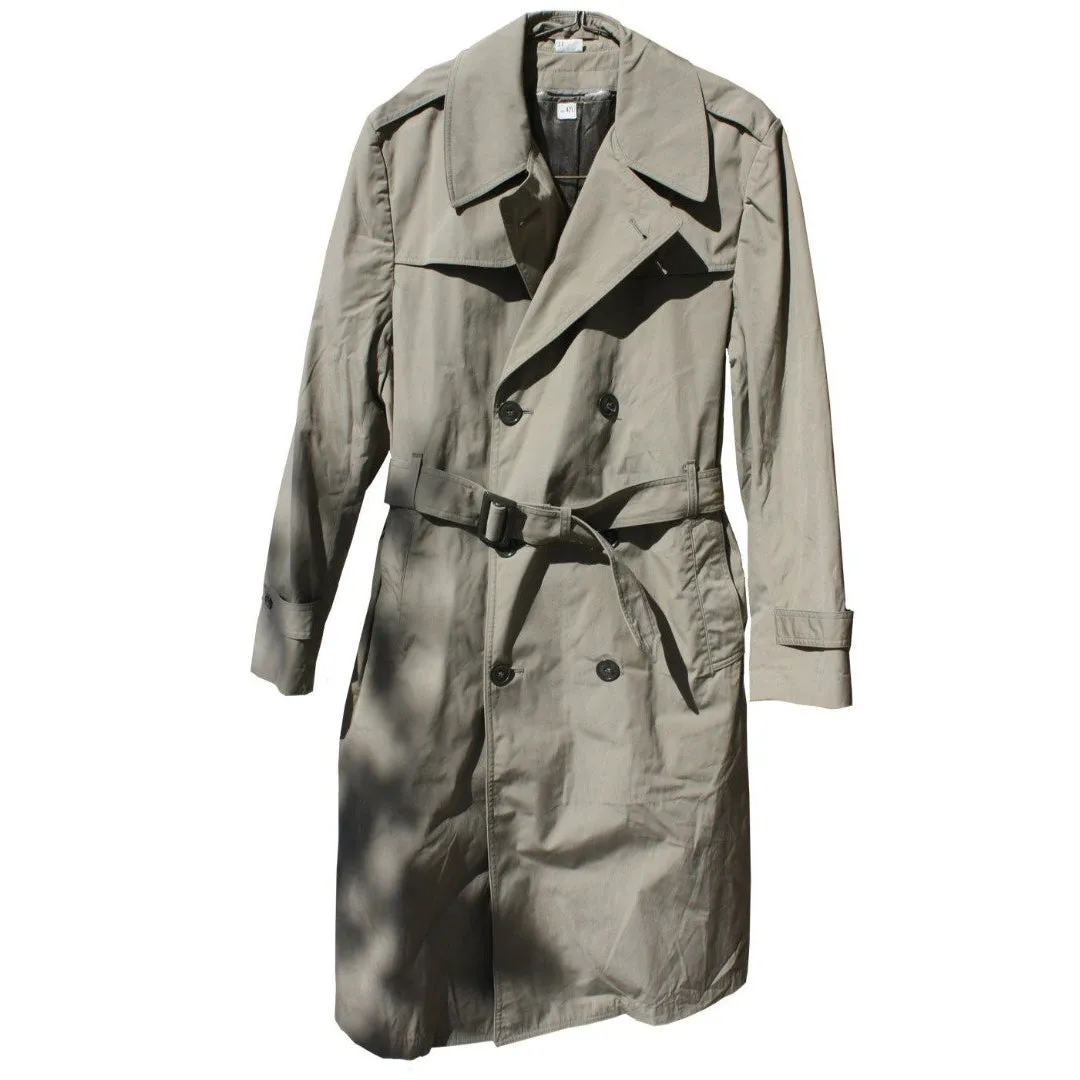 BLOWOUT SALE USED Raincoat - Double Breasted Military Trench w/liner - Sage