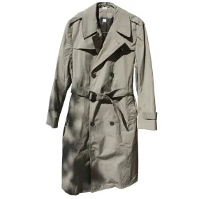 BLOWOUT SALE USED Raincoat - Double Breasted Military Trench w/liner - Sage