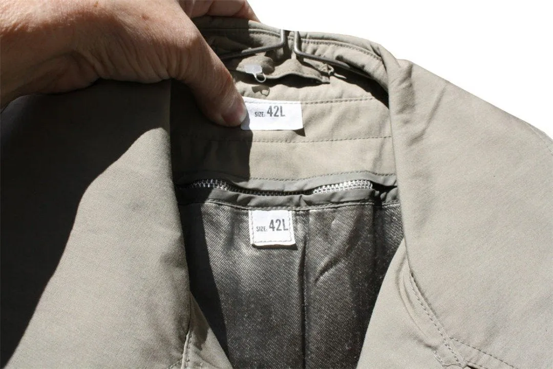 BLOWOUT SALE USED Raincoat - Double Breasted Military Trench w/liner - Sage
