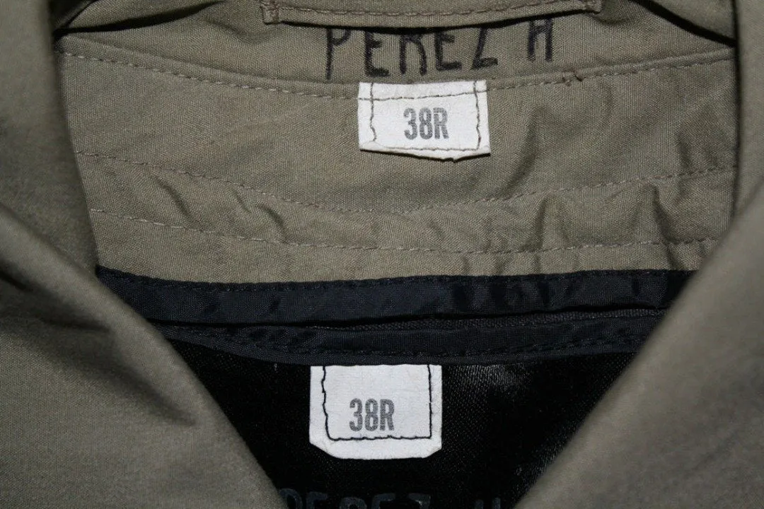 BLOWOUT SALE USED Raincoat - Double Breasted Military Trench w/liner - Sage