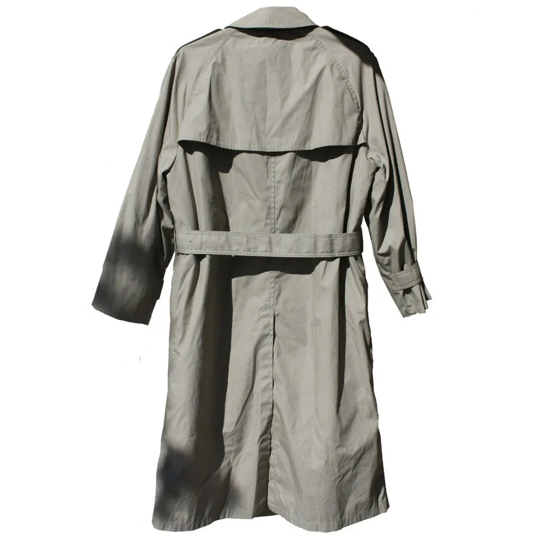 BLOWOUT SALE USED Raincoat - Double Breasted Women's Trench w/liner - Sage