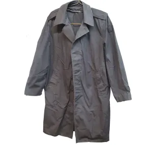 BLOWOUT SALE USED Raincoat - Single Breasted Military Trench wo/liner - Black