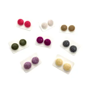CASHMERE Button Earrings | Small
