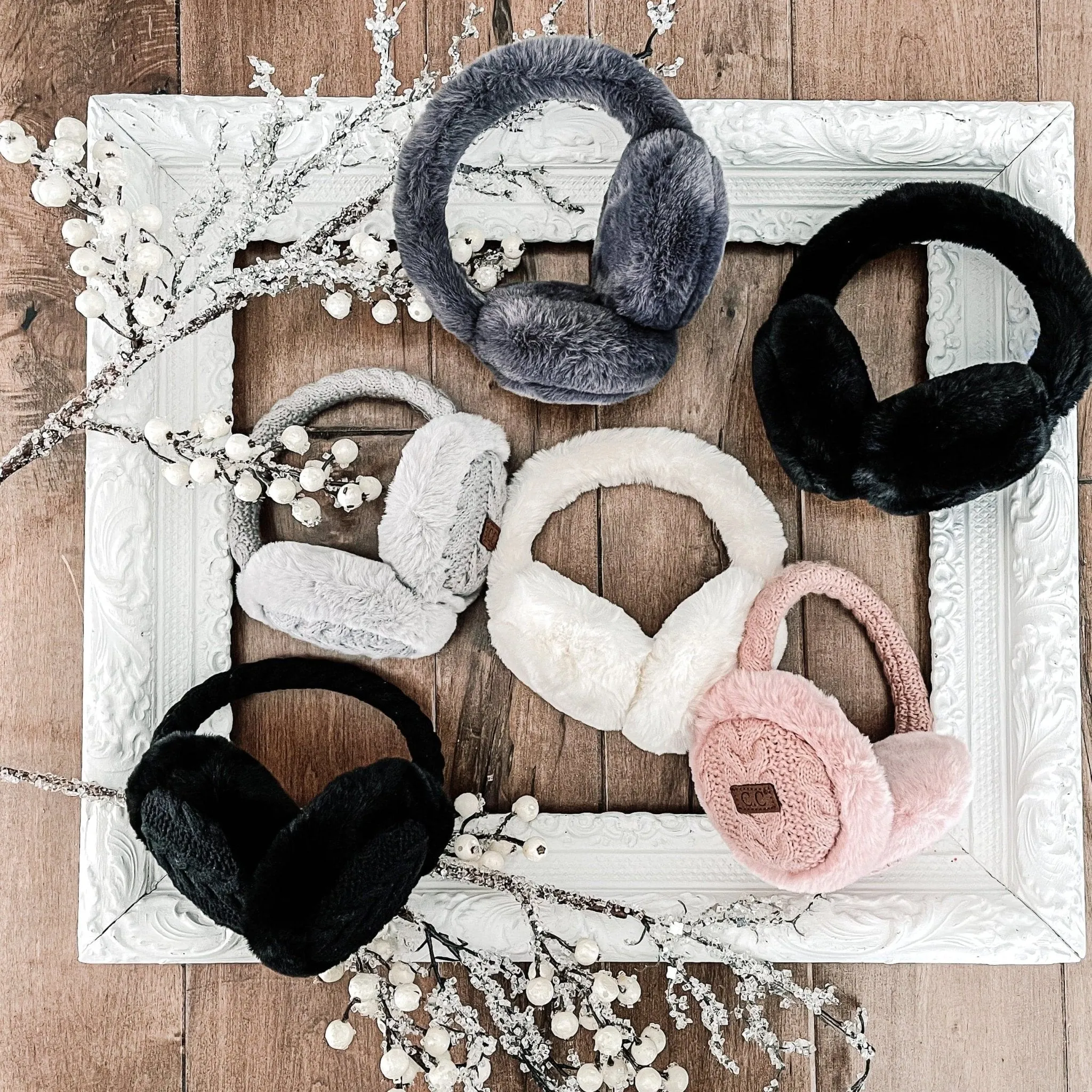 CC Cable Knit Earmuffs