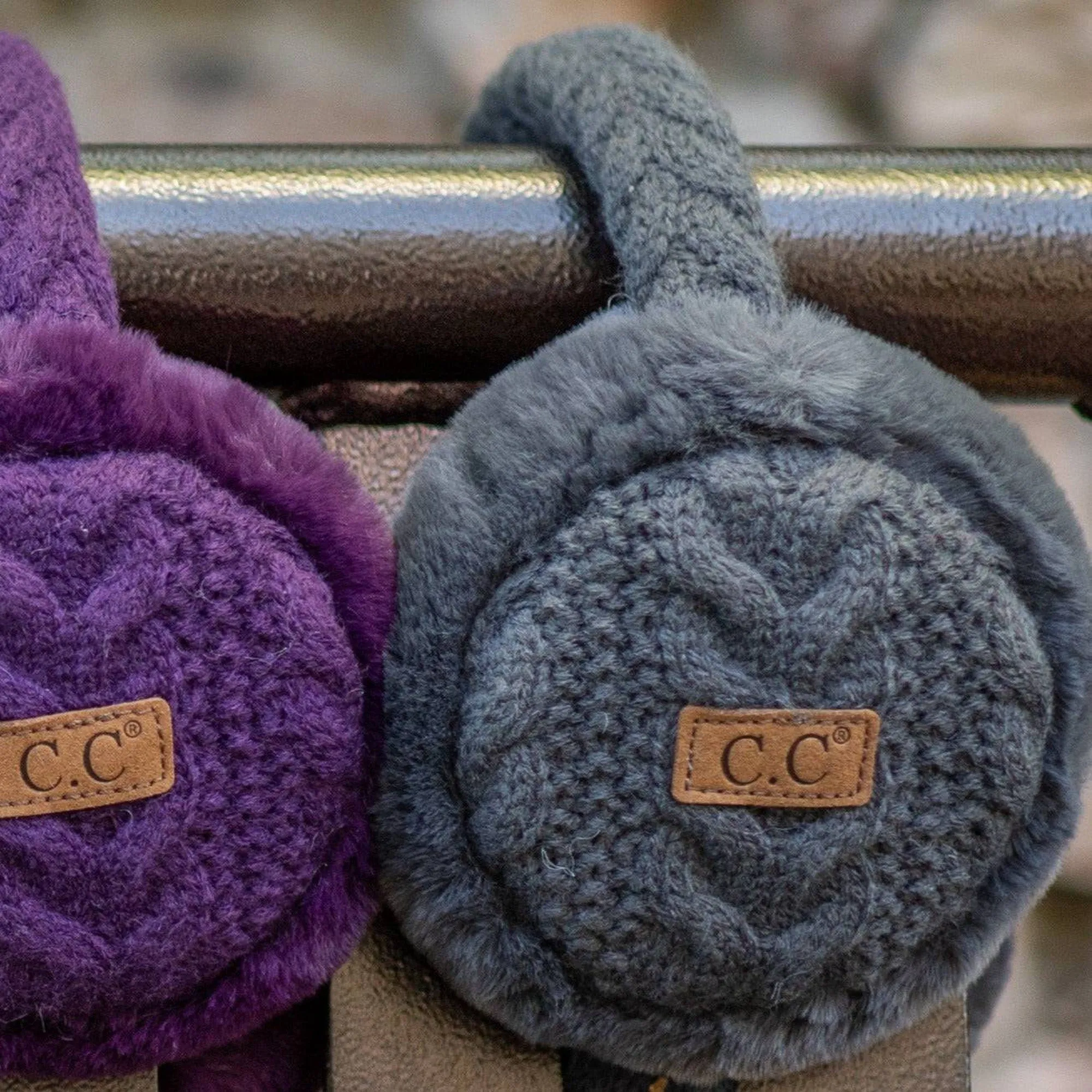 CC Cable Knit Earmuffs