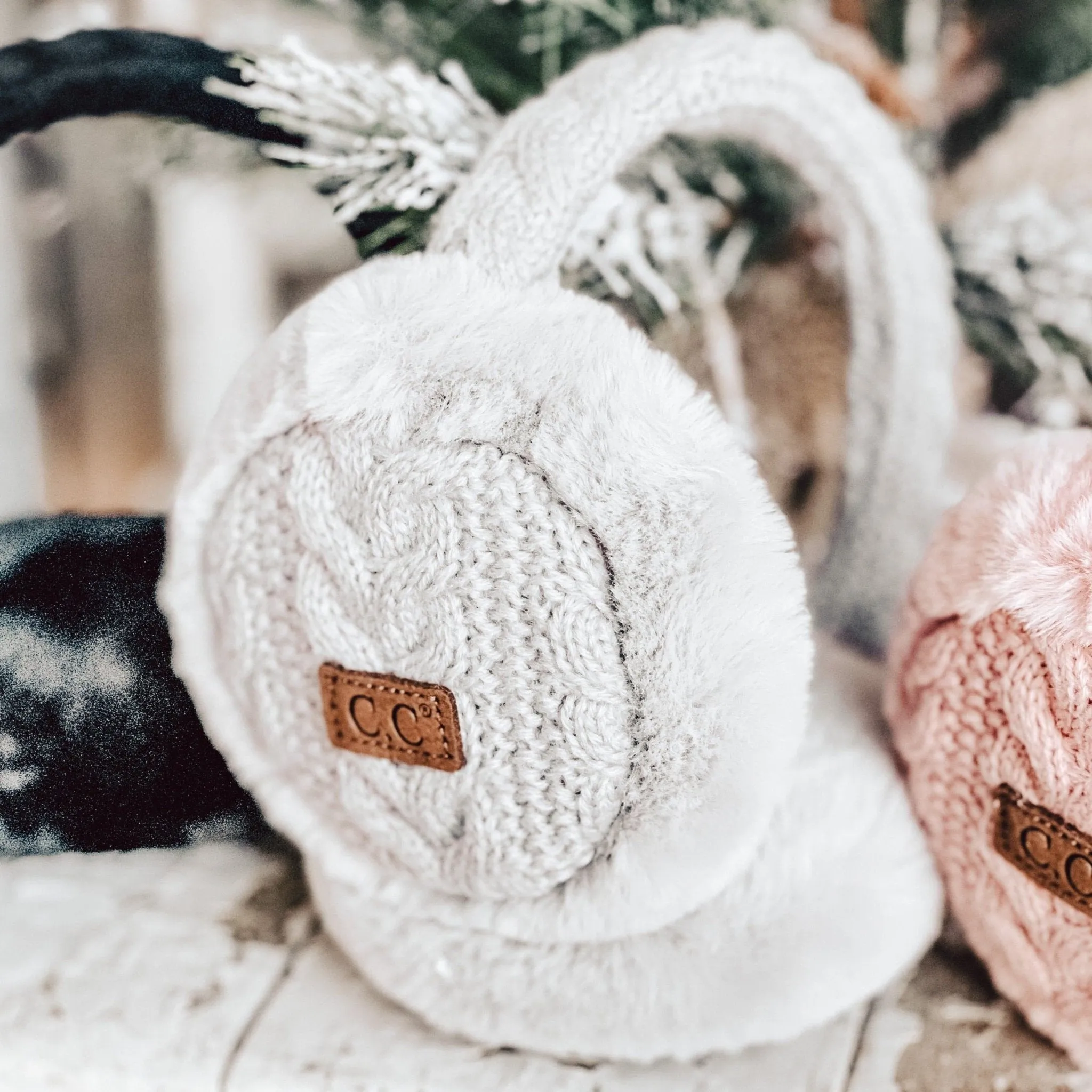 CC Cable Knit Earmuffs