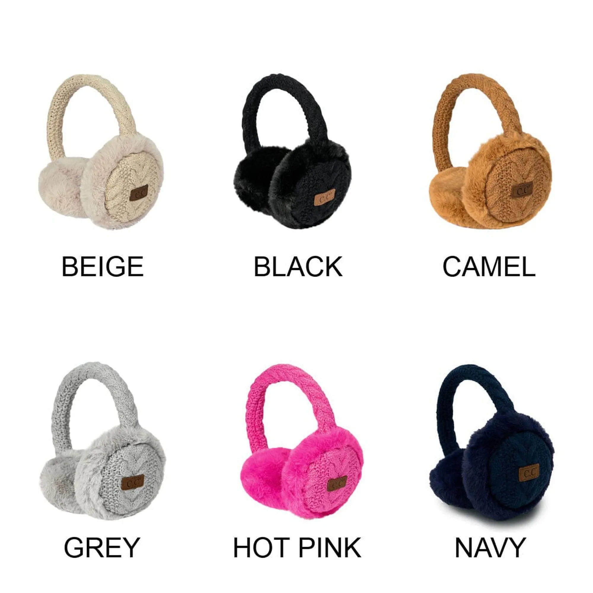 CC Cable Knit Earmuffs