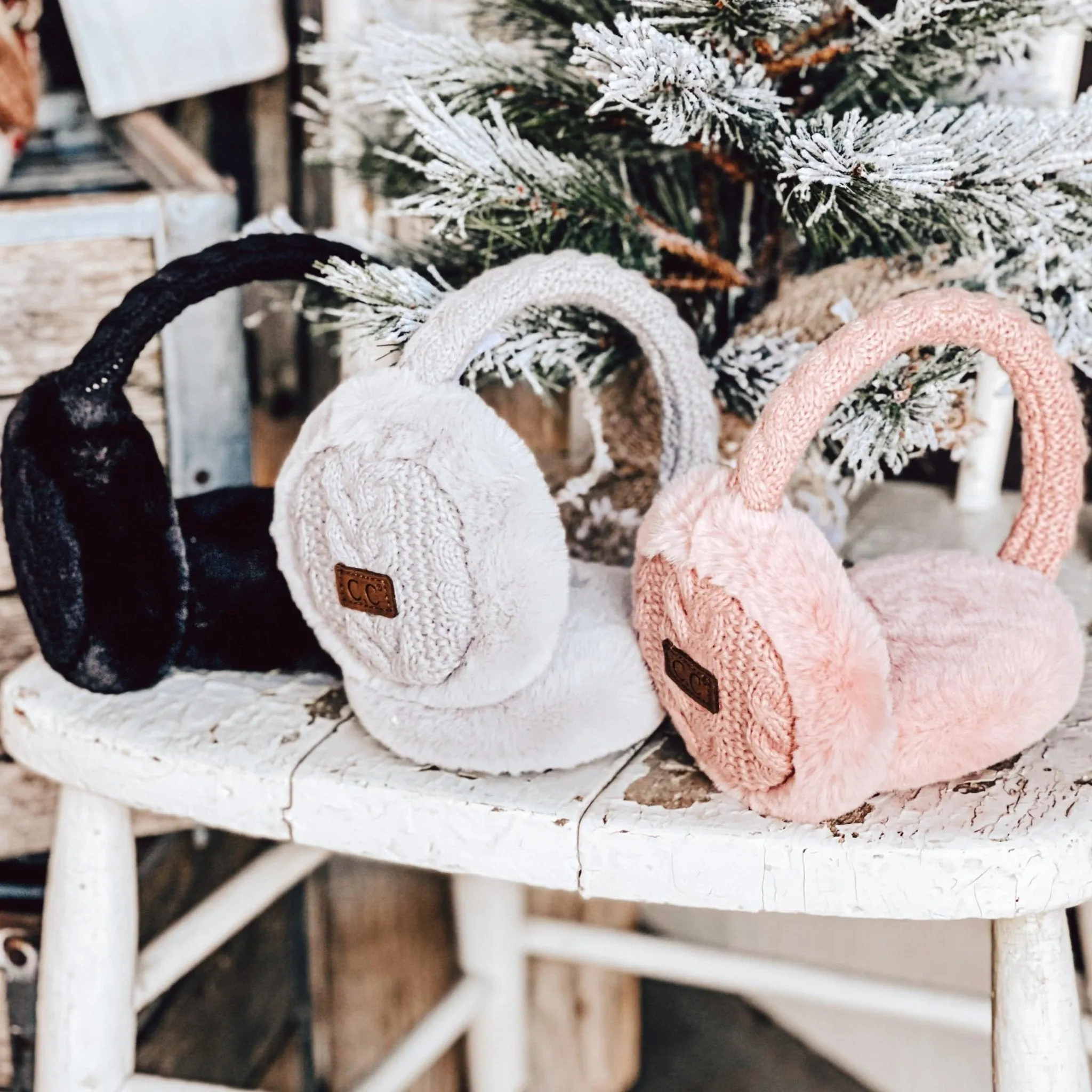 CC Cable Knit Earmuffs