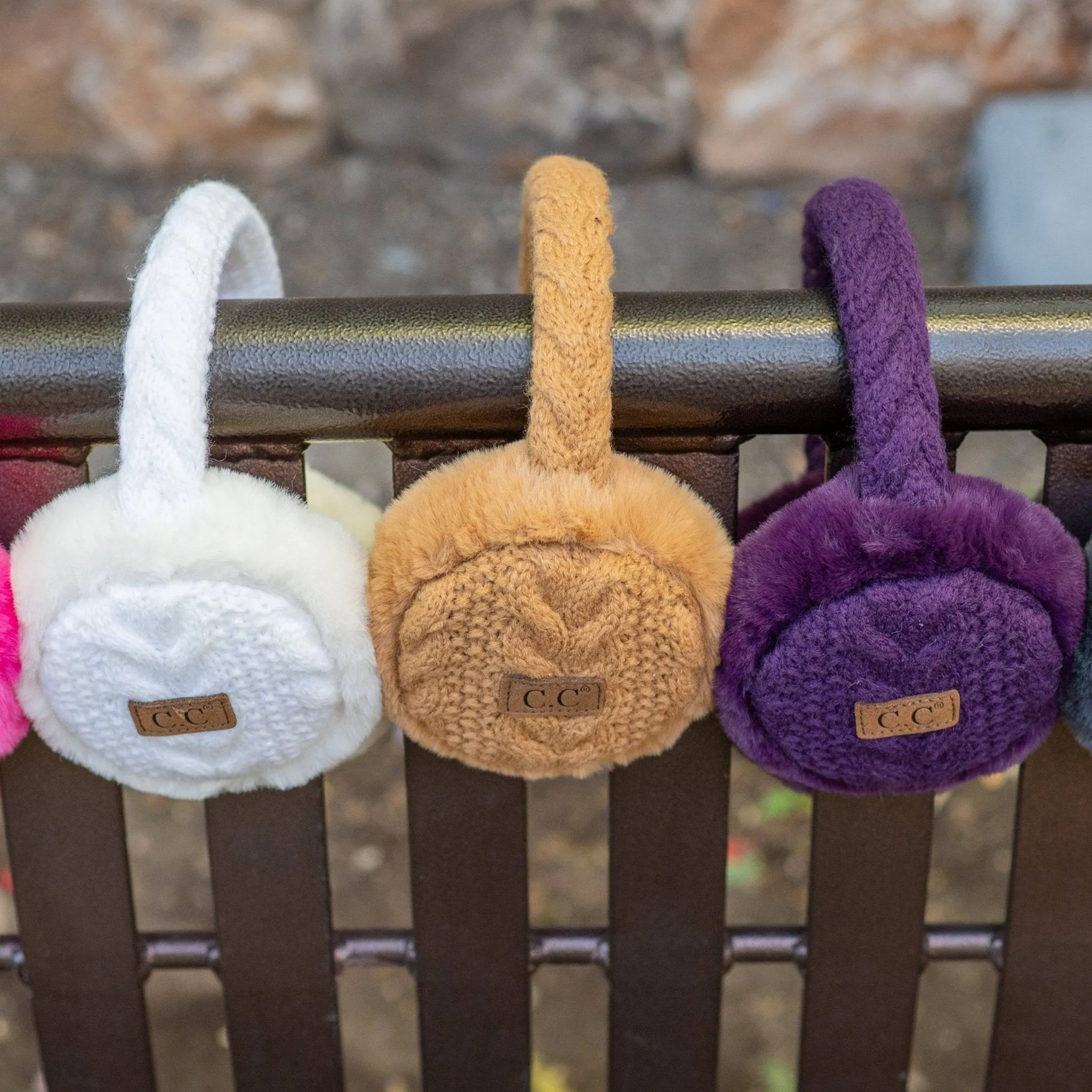 CC Cable Knit Earmuffs