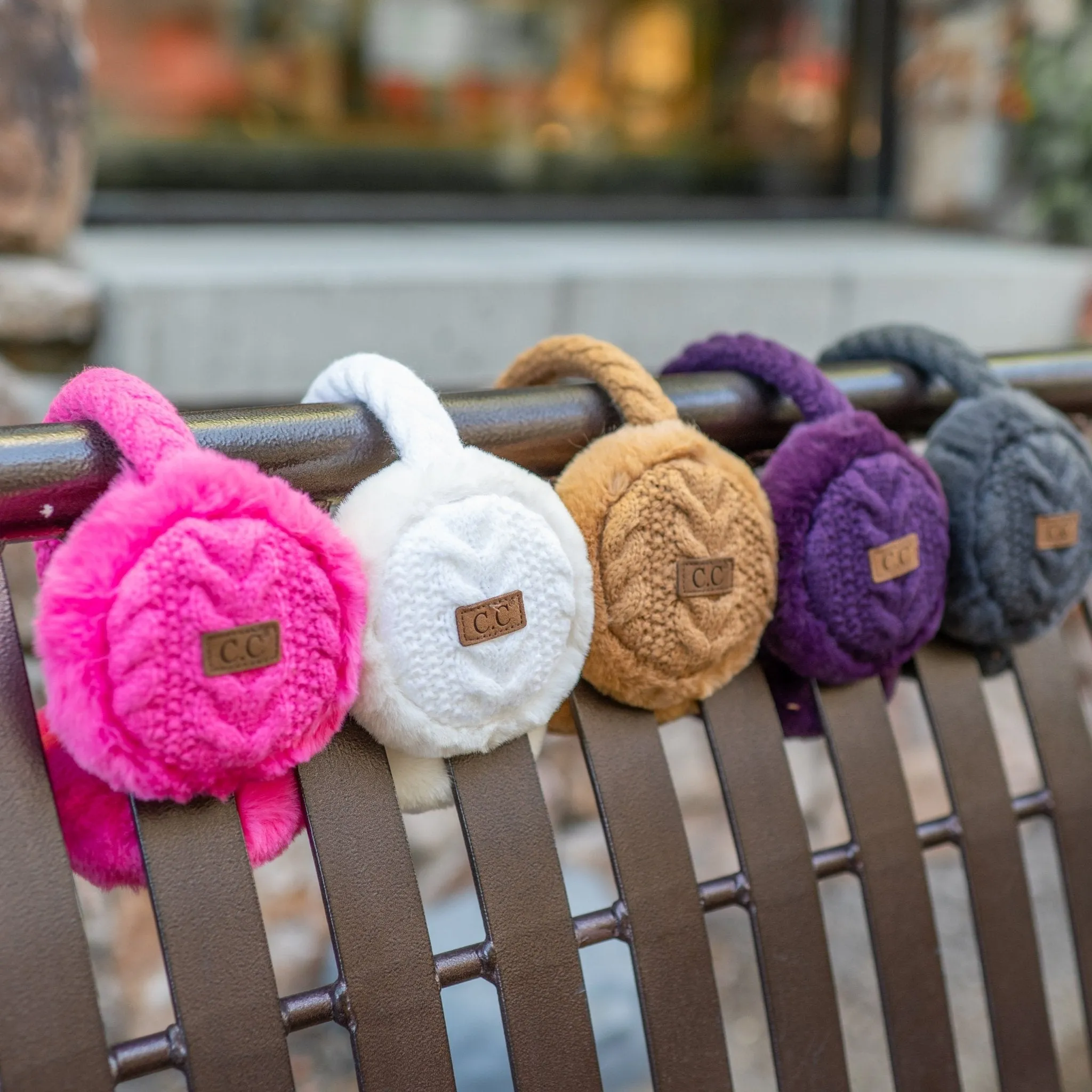 CC Cable Knit Earmuffs