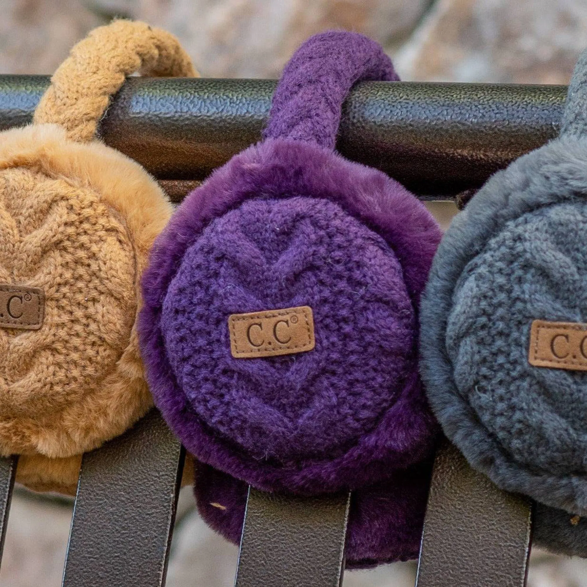 CC Cable Knit Earmuffs