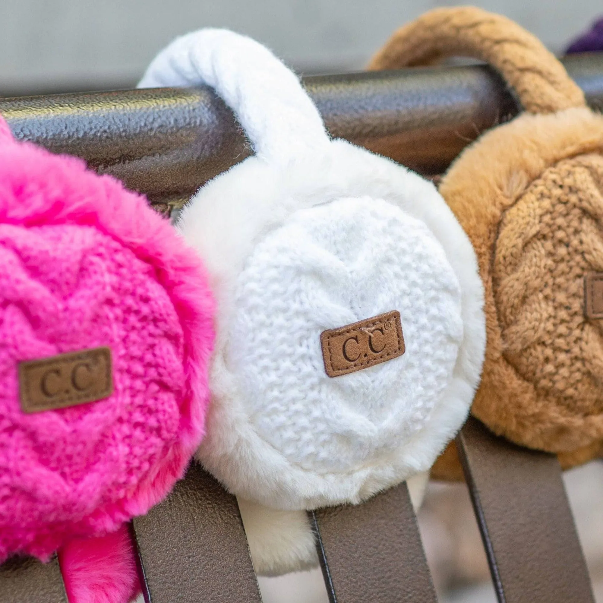 CC Cable Knit Earmuffs