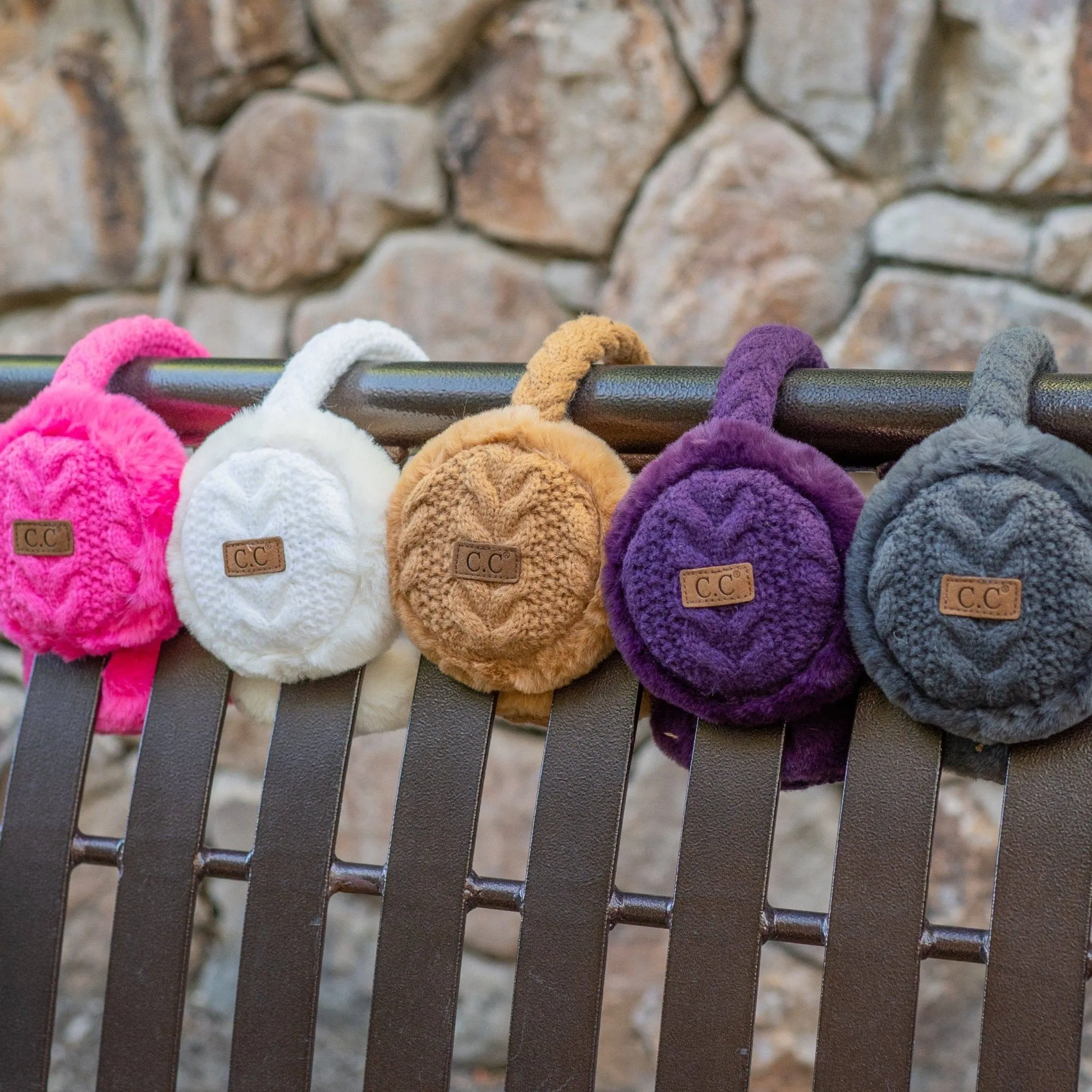 CC Cable Knit Earmuffs