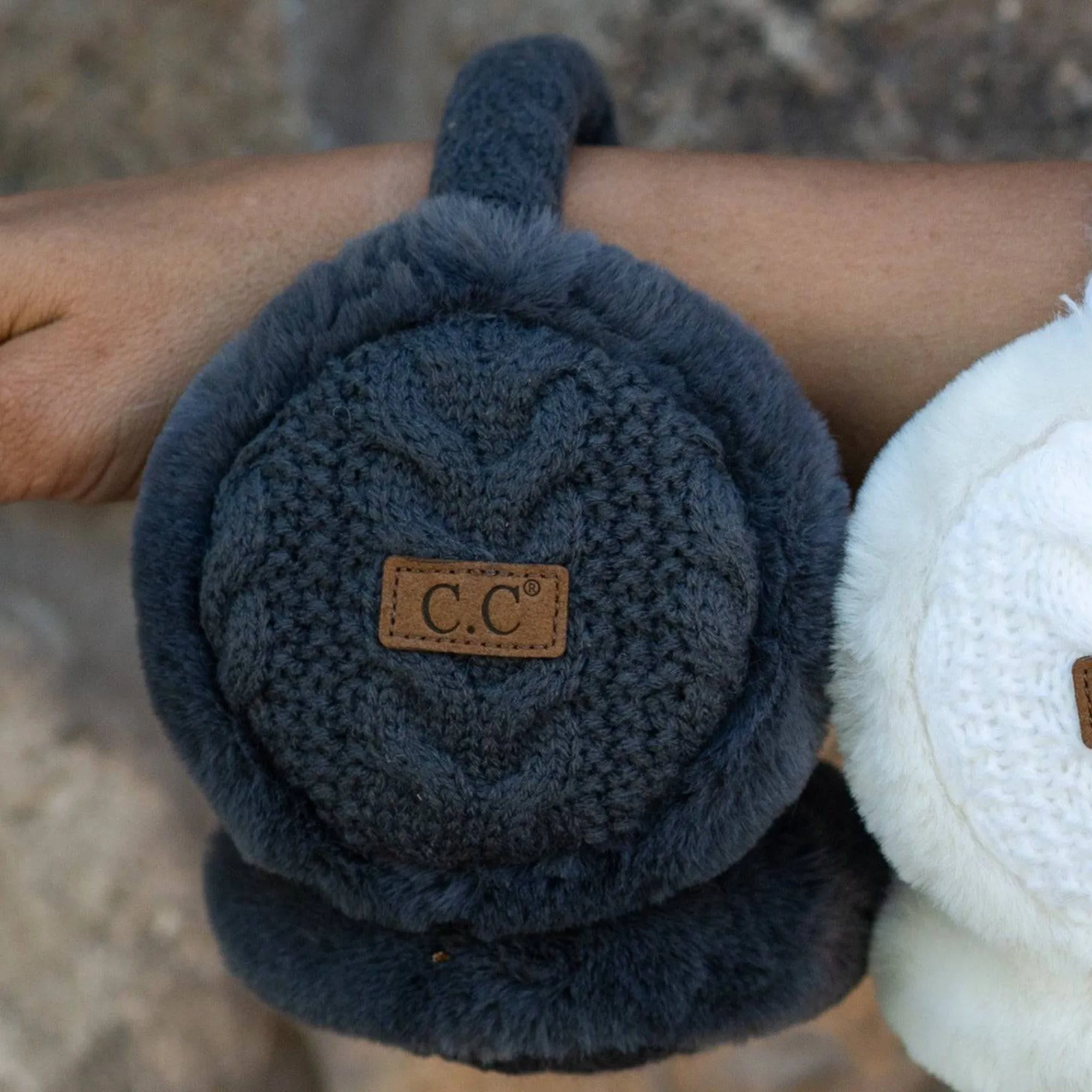 CC Cable Knit Earmuffs