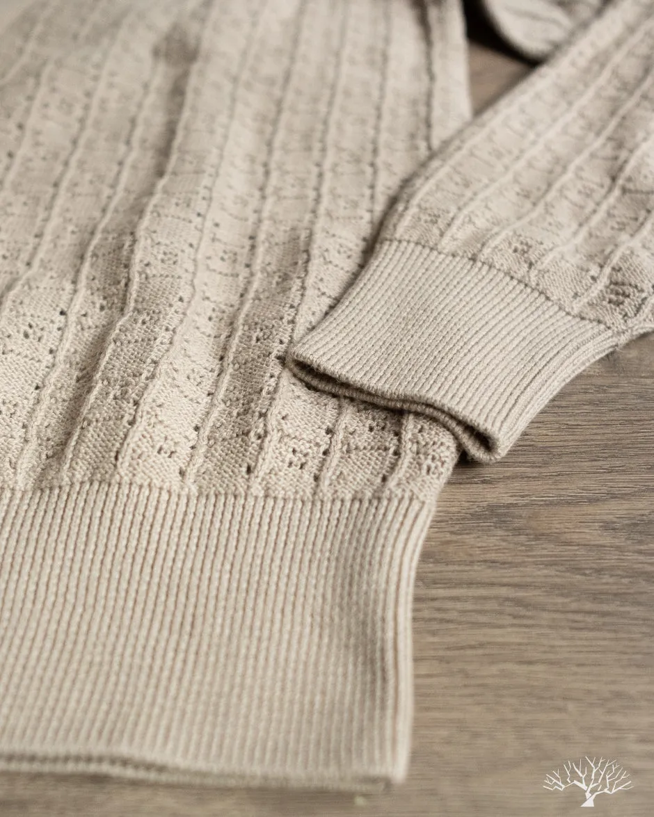 Classic Cardigan - Stone Domino