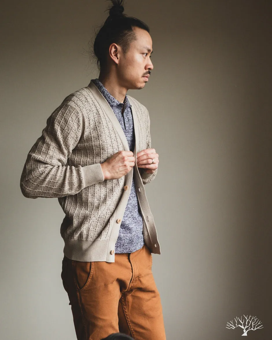 Classic Cardigan - Stone Domino