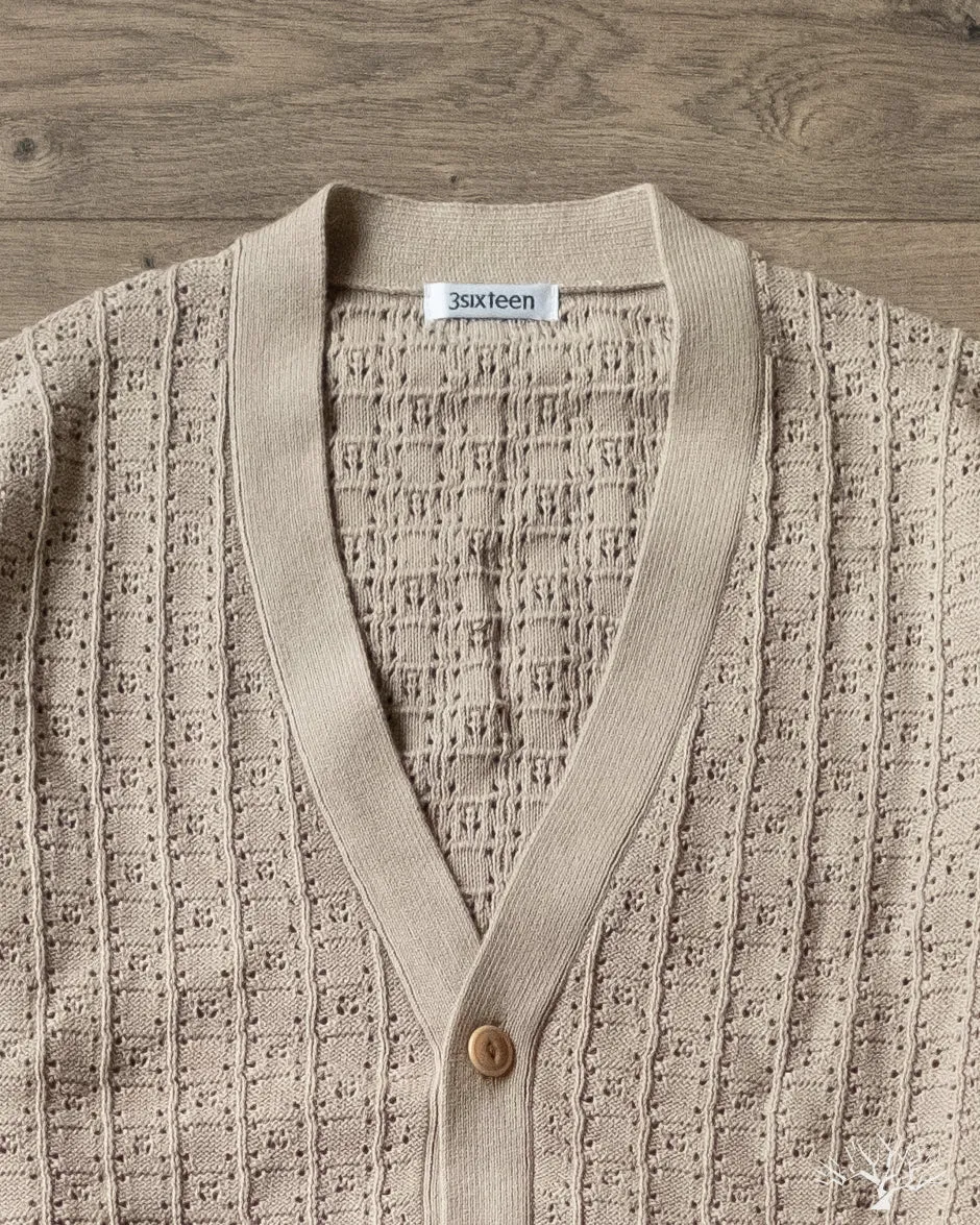 Classic Cardigan - Stone Domino