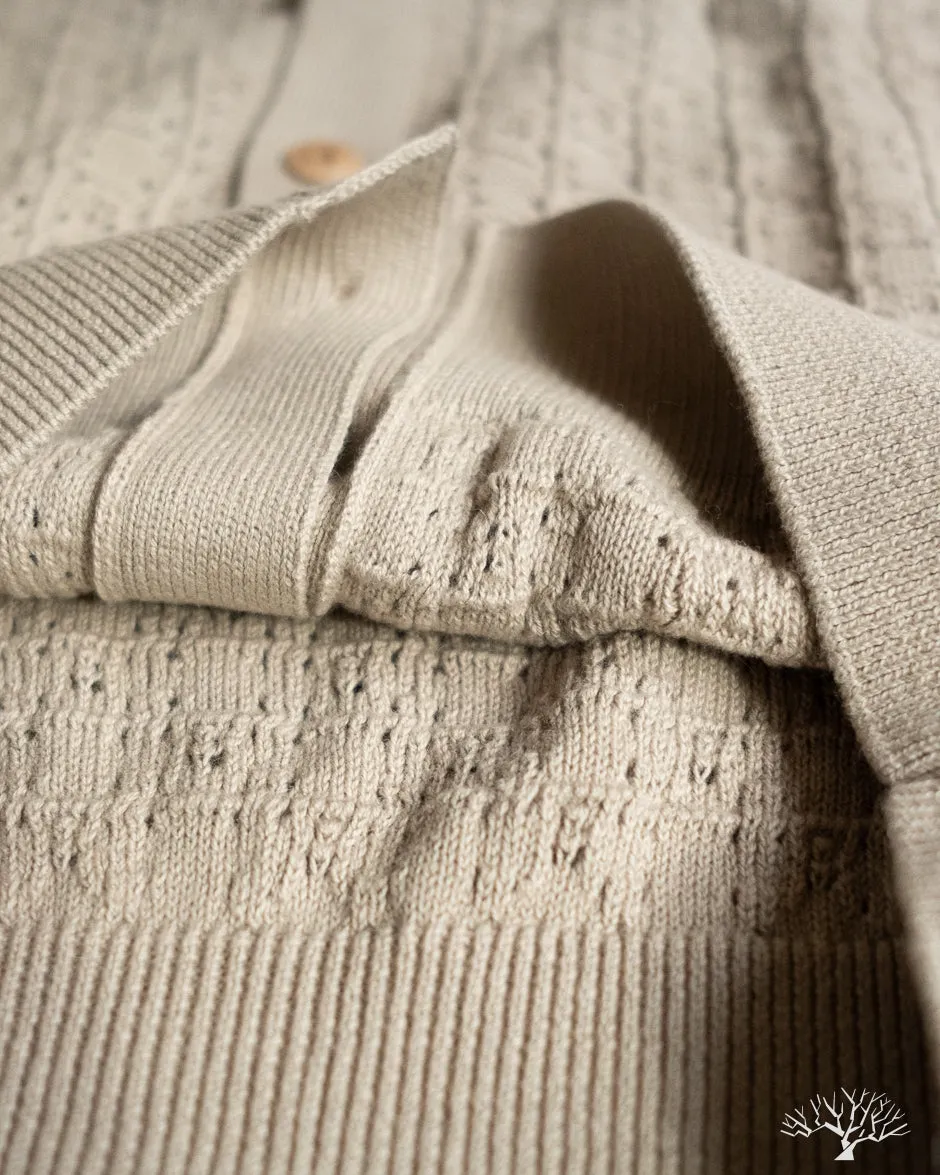 Classic Cardigan - Stone Domino