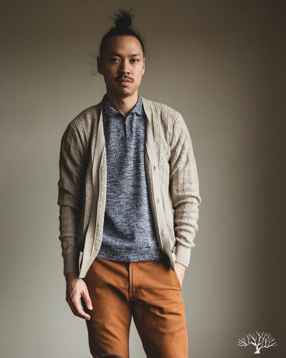 Classic Cardigan - Stone Domino