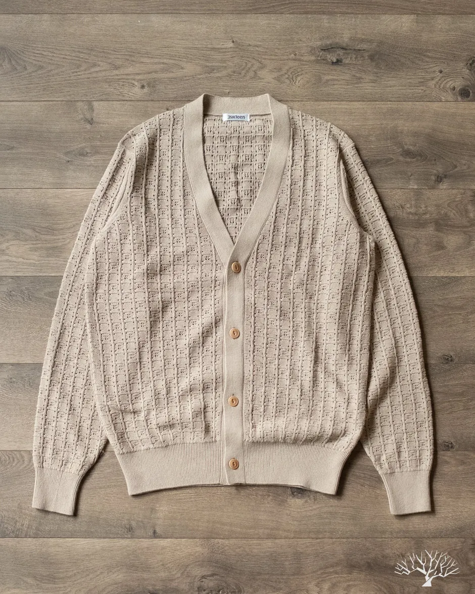 Classic Cardigan - Stone Domino
