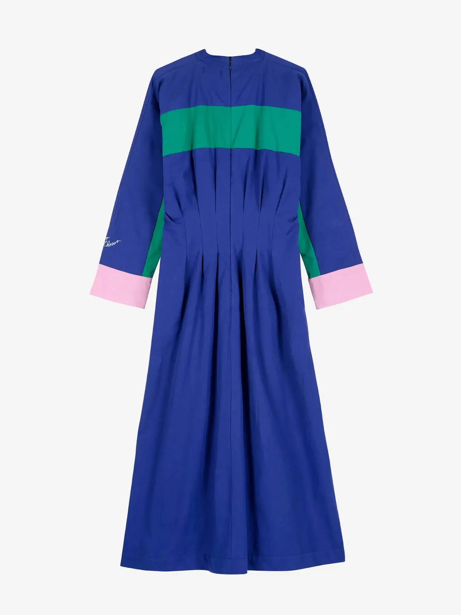 Color block mock-neck dress