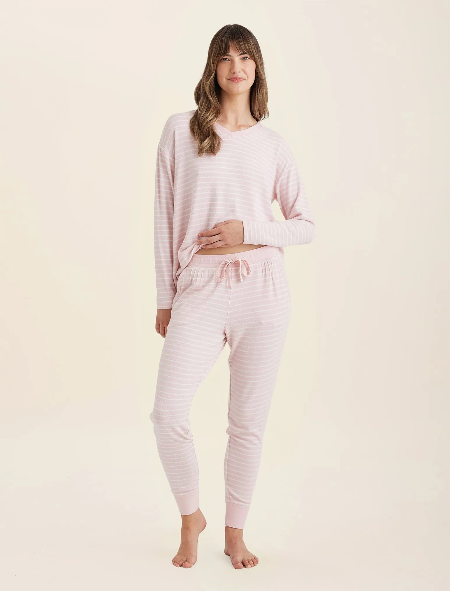 Feather Soft V-Neck Top and Jogger