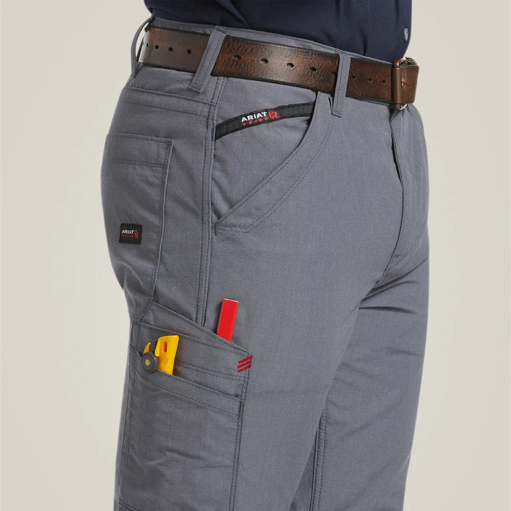 Fr M5 Straight  Duralight Ripstop Straight Leg Pant - 020-Grey | Ariat 10039285