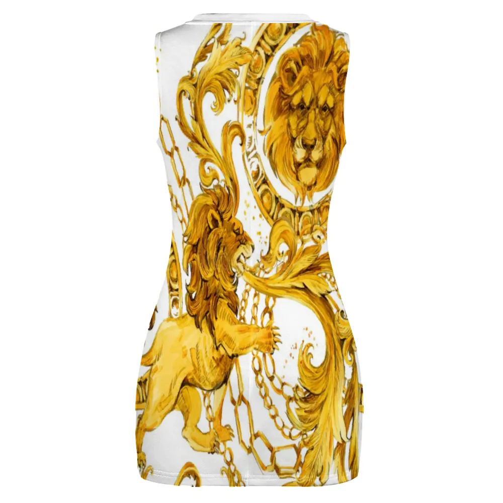 Gold love Women's Sleeveless Skirt Stylish and Comfortable Slim Wrap Hip Skirt
