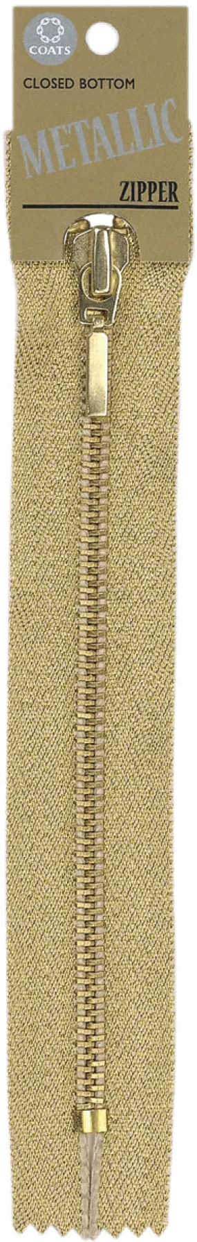 Gold -Zip 9" Metallic