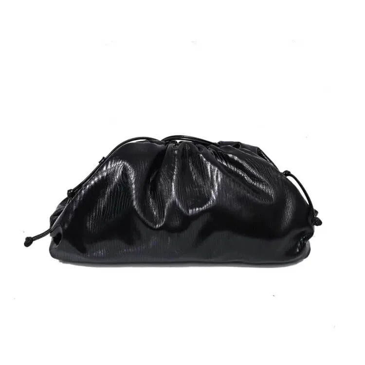Golden Cloud Pleated Clutch bag-Showtown