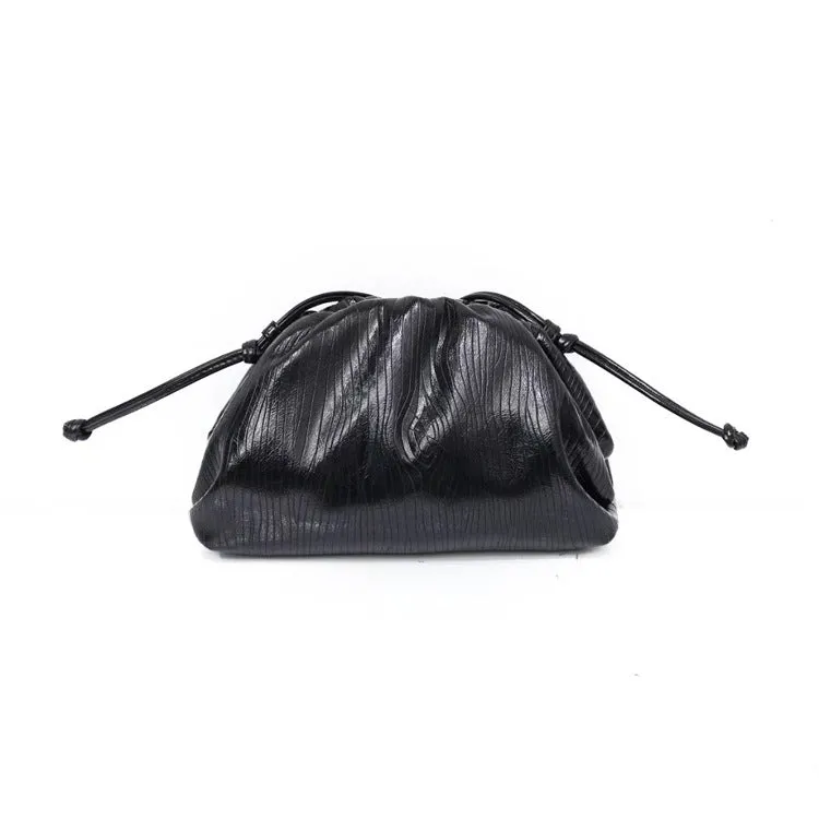 Golden Cloud Pleated Clutch bag-Showtown