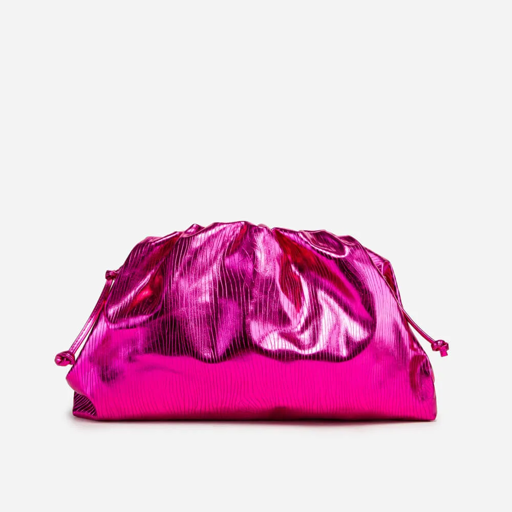 Golden Cloud Pleated Clutch bag-Showtown