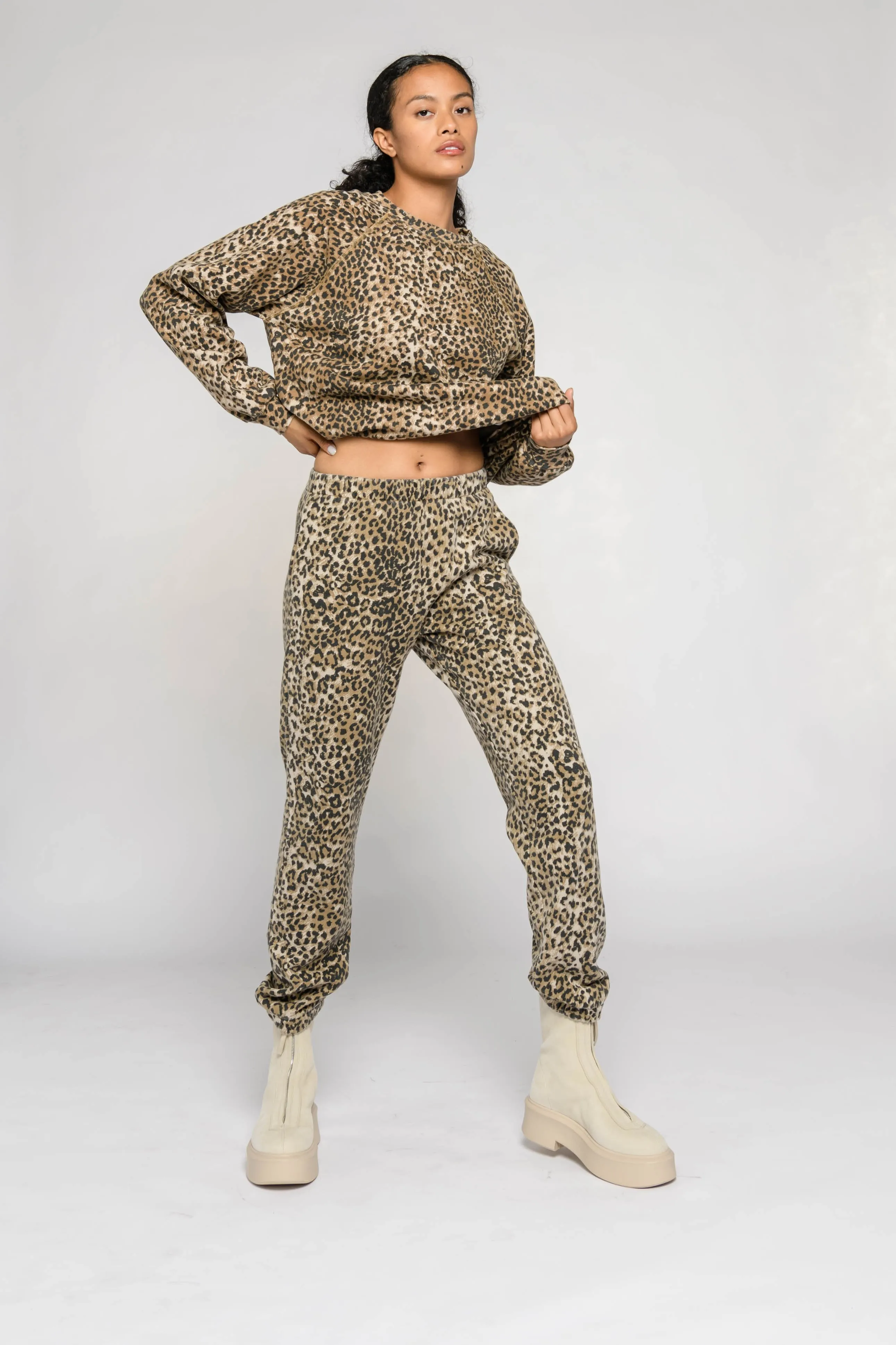 JOGGER - BROWN LEOPARD