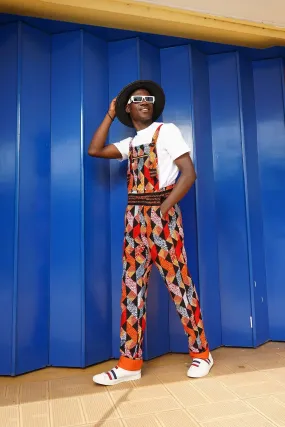 Kokrobite African Print Festival Dungarees