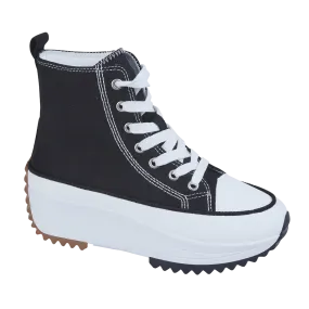 Ladies Classic Black and White Hi Tops Platform Urban Jacks sale