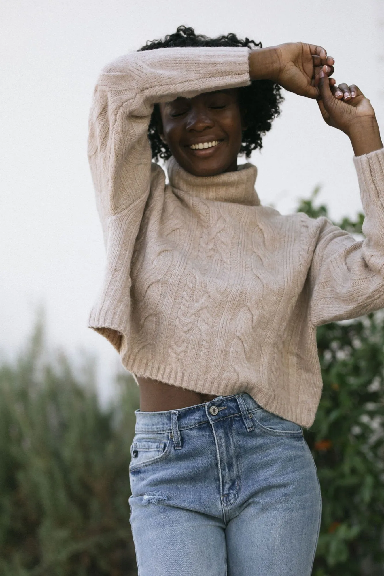 Lettie Cable Knit Turtle Neck