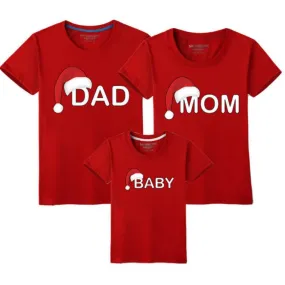 Mom Christmas T-shirt - Red