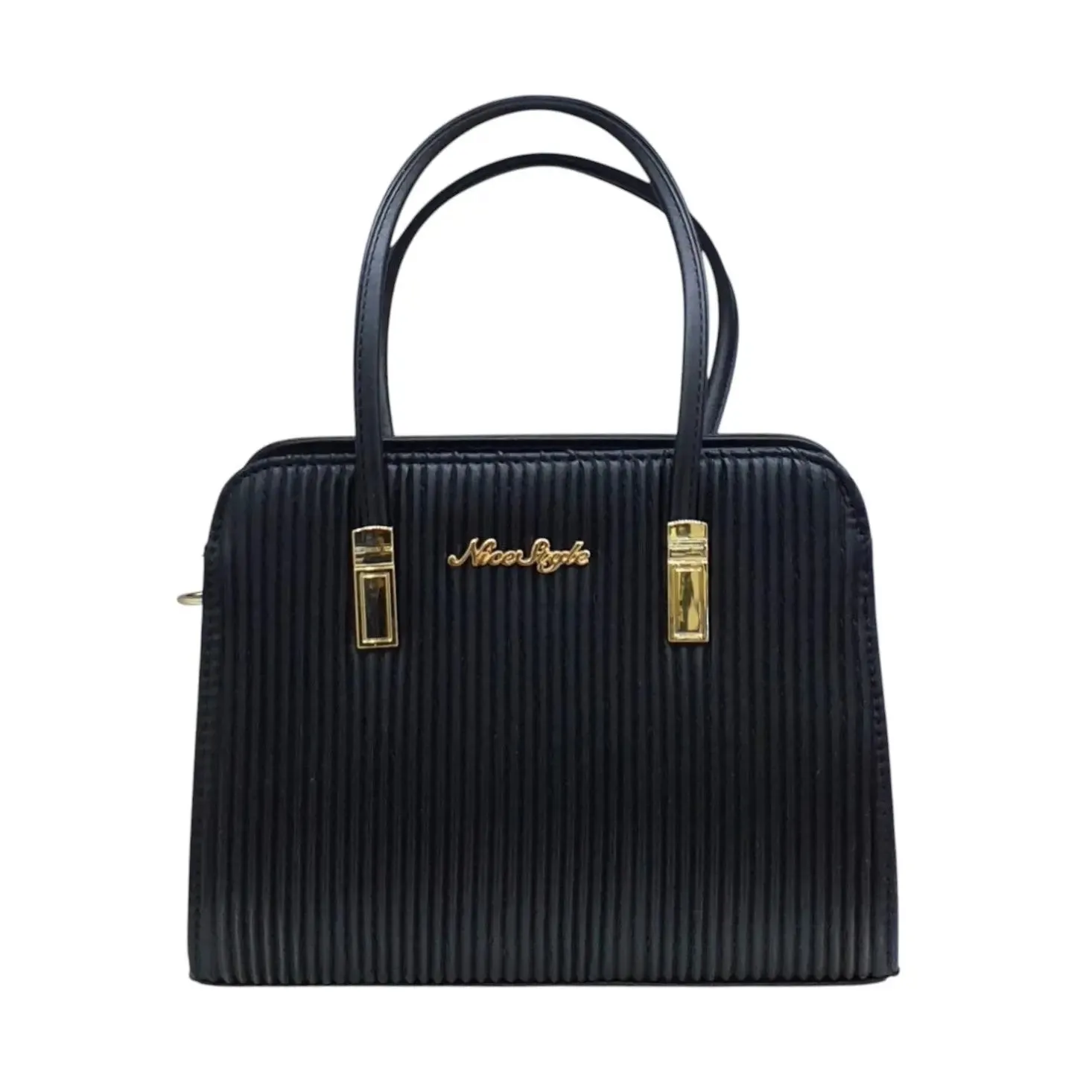 Nice Style Pleated Small Structured Handbag