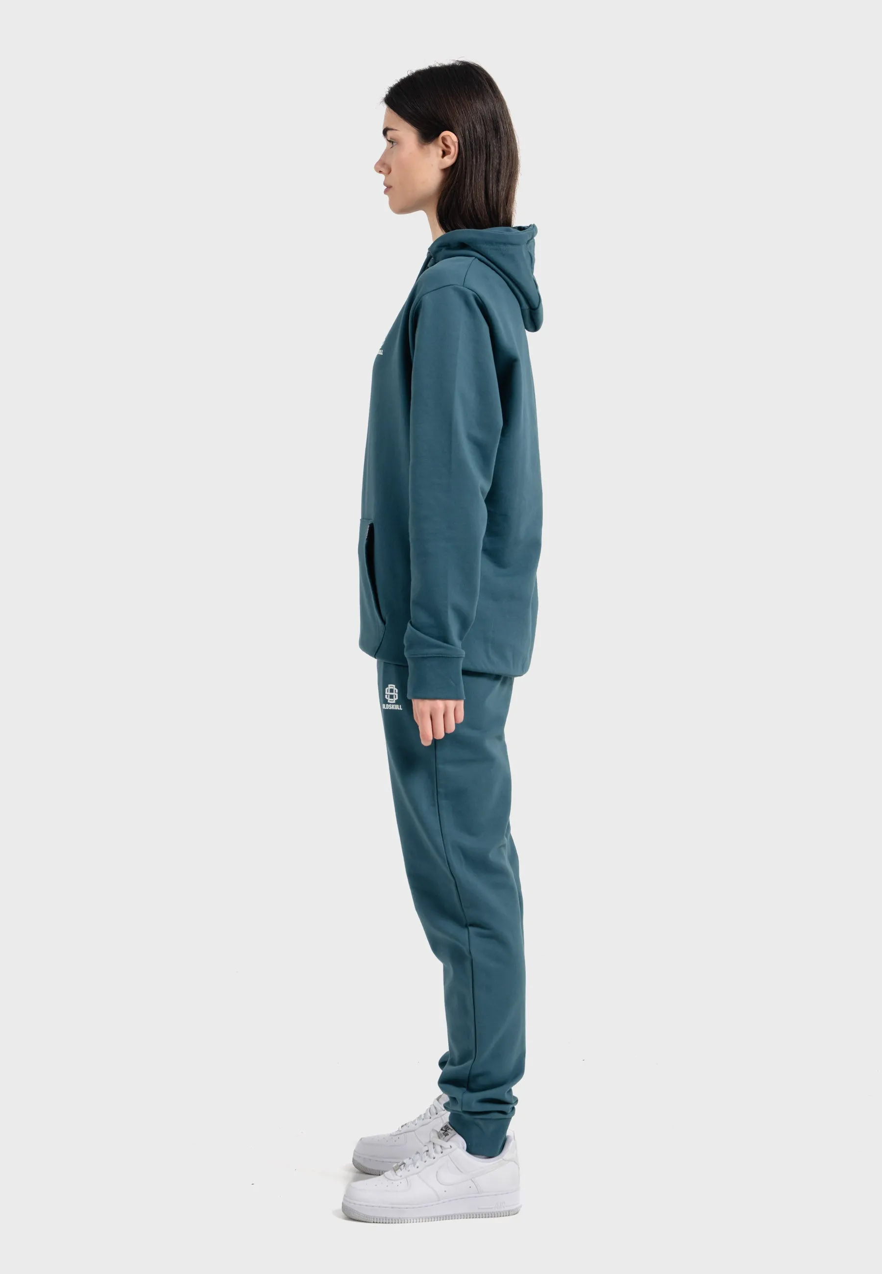 Oldskull Iconic Logo Tracksuit Jogger Hoodie Dark Green