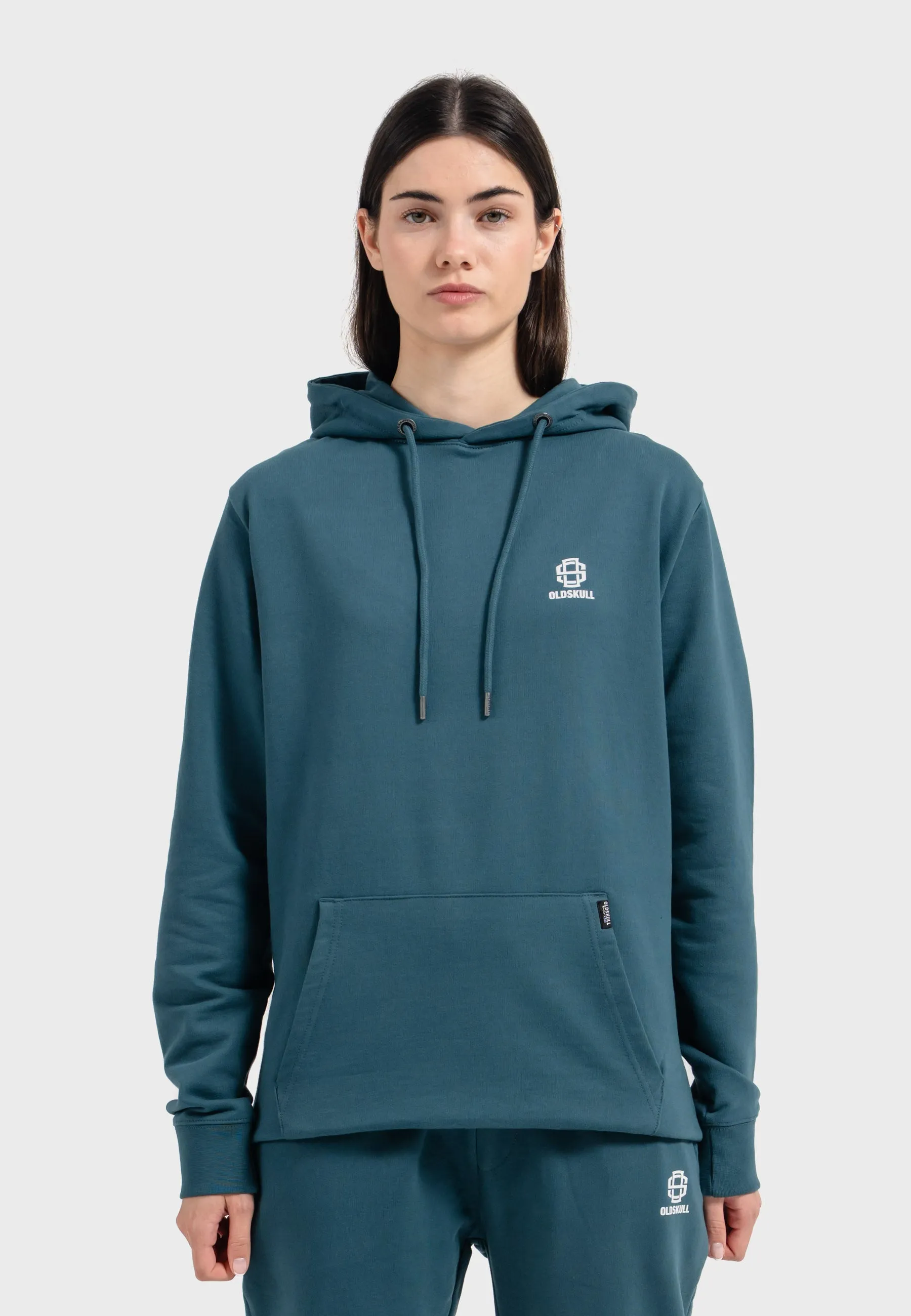 Oldskull Iconic Logo Tracksuit Jogger Hoodie Dark Green